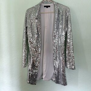 Silver sequin jacket 🌹🌹🌹🌹🌹